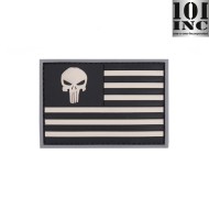 Patch 3d Pvc Punisher Flag Grey/black 101 Inc (inc-444130-5339) Patch 3d Pvc Punisher Flag Grey/black 101 Inc (inc-444130-5339)