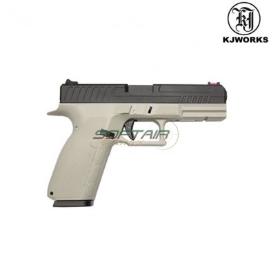 Co2 Pistol Glock Style Kp-13-ms Urban Grey Blowback Kjworks (kjw-451008)