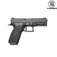 Gas Pistol Glock Style Kp-13-ms Black Blowback Kjworks (kjw-450015)
