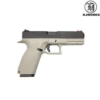 Gas Pistol Glock Style Kp-13-ms Urban Grey Blowback Kjworks (kjw-450008)