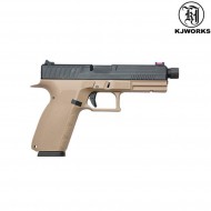 Pistola A Co2 Glock Style Kp-13-tbc-ms Dark Earth Blowback Kjworks (kjw-451017)