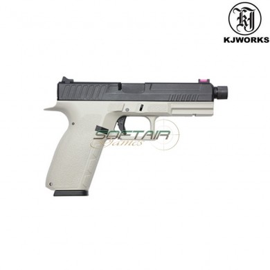 Co2 Pistol Glock Style Kp-13-tbc-ms Urban Grey Blowback Kjworks (kjw-451015)