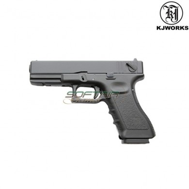 Pistola A Co2 Blowback Glock 18 Black Kp-18-ms Kjworks (kjw-451009)