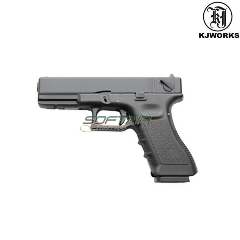 Co2 Pistol Blowback Glock 18 Black Kp-18-ms Kjworks (kjw-451009)