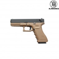 Gas Pistol Blowback Glock 18 Dark Earth Kp-18-ms Kjworks (kjw-450010) Gas Pistol Blowback Glock 18 Dark Earth Kp-18-ms Kjworks (kjw-450010)
