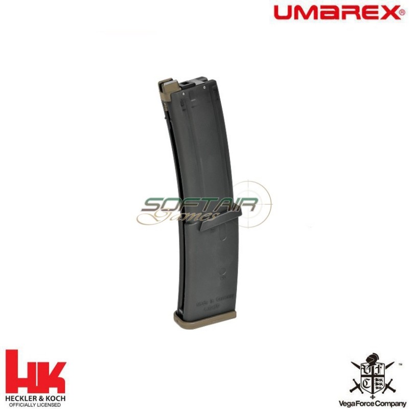 Gas Magazine 40bb Black & De Base Plate For Mp7 Gbb Vfc Umarex (vf9-magmp7g45tn01)