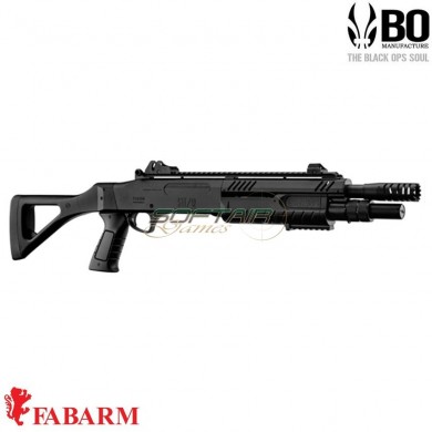 Fucile A Molla Pompa Fabarm Stf/12-11 Compact Black Bo Manufacture (bo-lr3002)