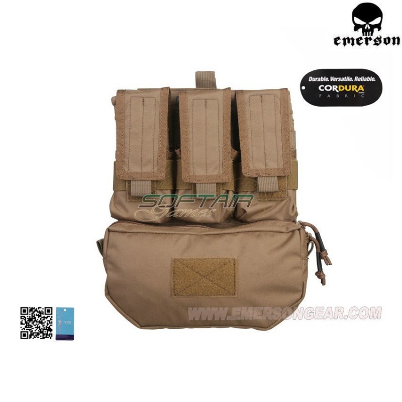 Assault Back Panel Coyote Brown Emerson (em9300cb)