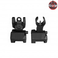 Set Flip-up Front/back Sights Type 1 Black Gun Five (gf-m301-m302)
