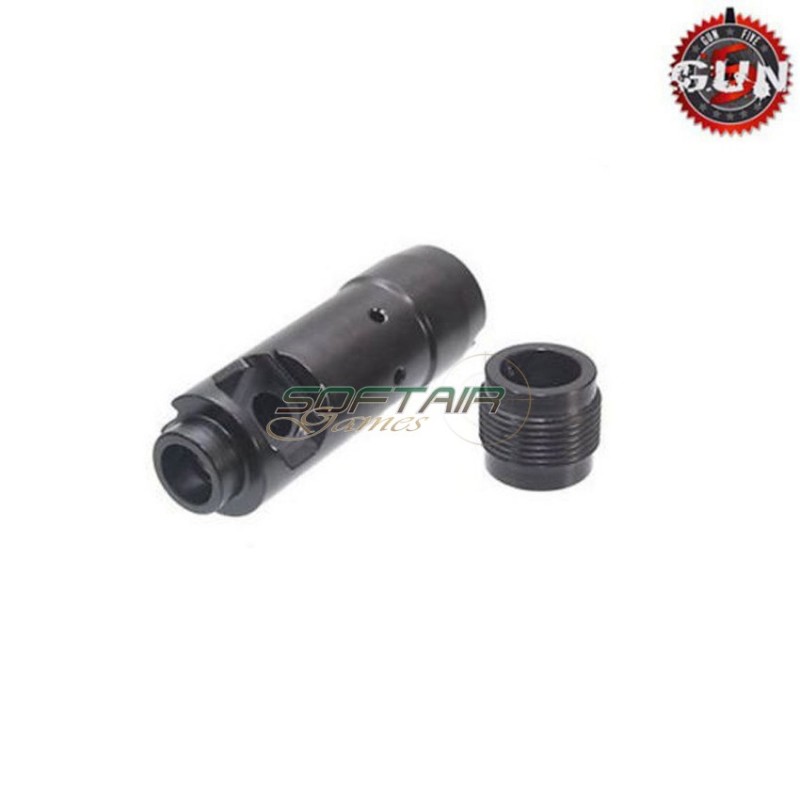 Flash Hider For Aks74u Type 2 Black Gun Five (gf-k7)