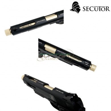 Co2 Pistol Rudis Iii 1911 Black & Gold Barrel Secutor (sr-sar0002)