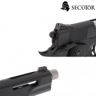 Co2 Pistol Rudis Xi 1911 Black & Silver Barrel Secutor (sr-sar0001)