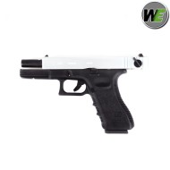 Gas Pistol G18 Gen4 Silver Slide Blowback We (we-we00257)