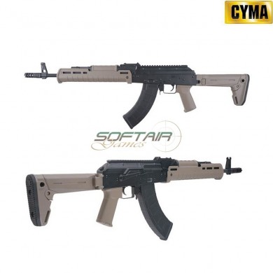 Electric Rifle Ak47 Z Folding Mp Style Two Tone Cyma (cm-077a-tt)