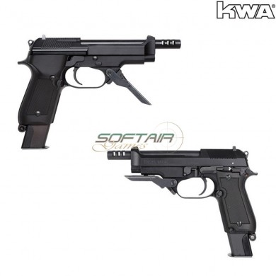 Gas Pistol M93r Ii Ns2 Black Full Metal Kwa (kwa-211477)