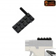 Slitta Rail 20mm Dot Per Glock 17/18/19 Slong (sl-510895) Slitta Rail 20mm Dot Per Glock 17/18/19 Slong (sl-510895)