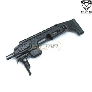Caribe Action Combat For Series Glock 17/18 Black Aps (aps-sa011b)