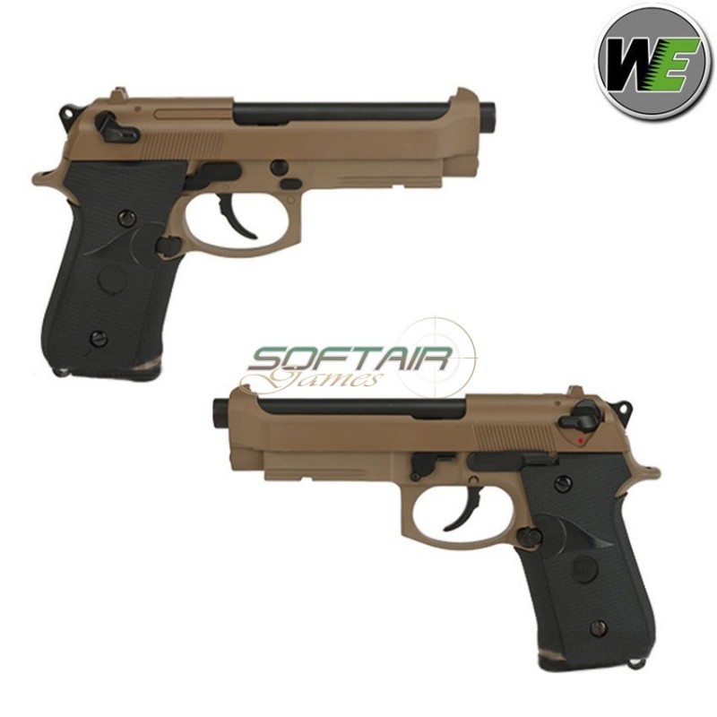 Pistola Beretta M9a1 Marine Gas Scarrellante Tan We (we-048t)