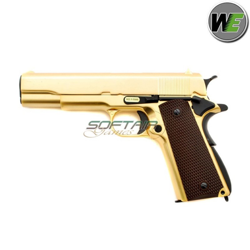 Gas Gbb Pistol 1911 Gold Version We (we-w049g) Gas Gbb Pistol 1911 Gold Version We (we-w049g)