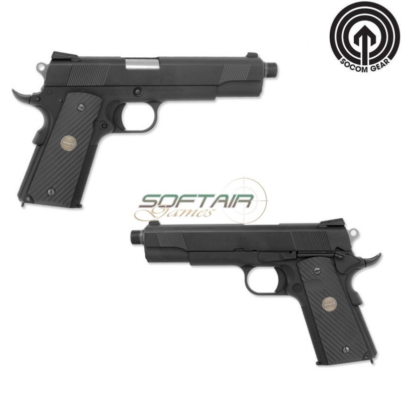 Pistola A Gas Novak Next Black 1911 W/hhs Laccetto Socom Gear (bu-nn-bk)