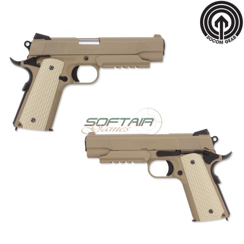 Pistola A Gas Meu Desert Combat 1911 W/hhs Laccetto Socom Gear (bu-desert1911)