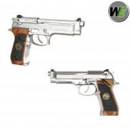 Gas Gbb Pistol M92 Samurai Edge Biohazard Silver We (we-w2058s) Gas Gbb Pistol M92 Samurai Edge Biohazard Silver We (we-w2058s)