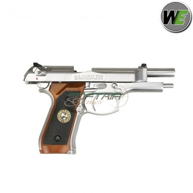 Gas Gbb Pistol M92 Samurai Edge Biohazard Silver We (we-w2058s)