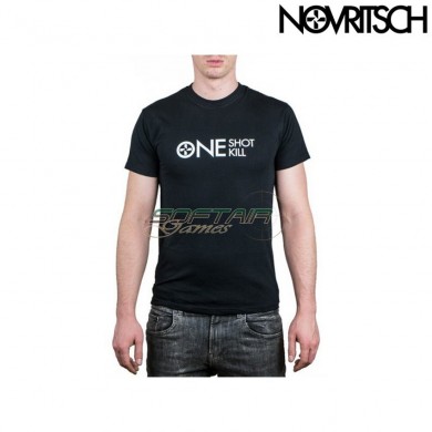 T-shirt Black One Shot One Kill Novritsch (no-18)
