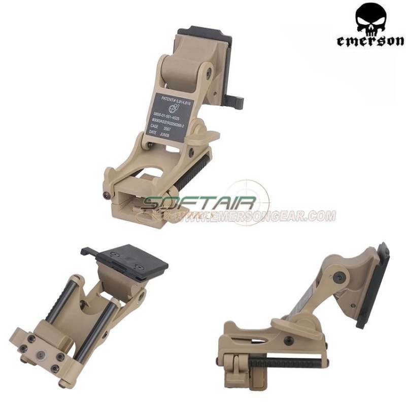 Rhino Style Nvg Mount Dark Earth Emerson (em3283) Rhino Style Nvg Mount Dark Earth Emerson (em3283)