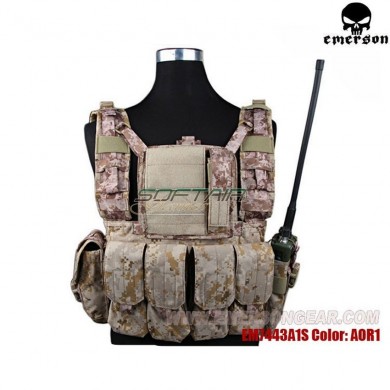 Rrv Tactical Vest Full Set Aor1 Emerson (em7443aor1)