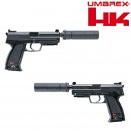 Electric Pistol H&k Usp Black With Silencer Umarex (um-2.5976) Electric Pistol H&k Usp Black With Silencer Umarex (um-2.5976)