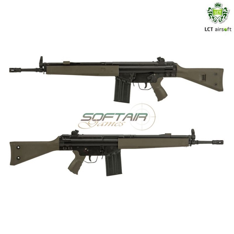 Electric Rifle G3a3 Lc-3 Full Size Acciaio Green Lct (lct-lc3a3-gr) Electric Rifle G3a3 Lc-3 Full Size Acciaio Green Lct (lct-lc3a3-gr)