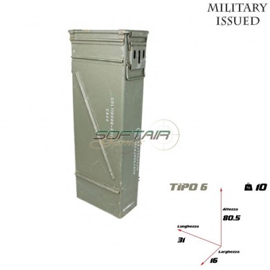 Ammo/utility Can Medium Type 6 Military Issued (mi-3819-6)