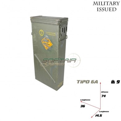 Ammo/utility Can Medium Type 6a Military Issued (mi-3819-6a)