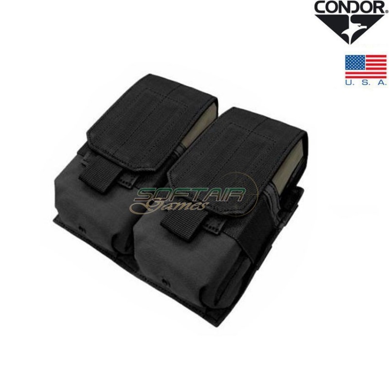 Double Magazine 4 Spaces Pouch For M14/338/g3/fal Black Condor® (ma63-bk)