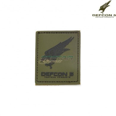Patch Logo Rubber Type 1 Olive Drab Defcon 5 (d5-pa01-od)