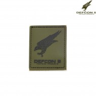 Patch Logo Rubber Type 1 Olive Drab Defcon 5 (d5-pa01-od)