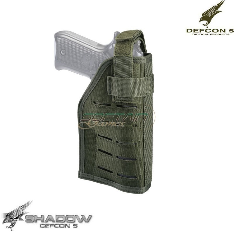Universal Holster Lasercut Ambidextrous Molle Olive Drab Shadow Defcon 5 (d5-las_gs05-od)