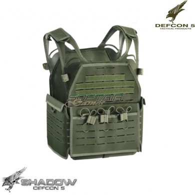 Lasercut Vest Carrier Olive Drab Shadow Defcon 5 (d5-las_bav15-od)