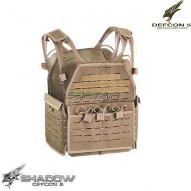 Lasercut Vest Carrier Coyote Tan Shadow Defcon 5 (d5-las_bav15-ct)