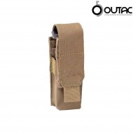 Tasca Singola Caricatore Pistola 9mm Coyote Tan Outac (ot-pm01-ct) Tasca Singola Caricatore Pistola 9mm Coyote Tan Outac (ot-pm01-ct)