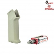 Realistic Series Combo Set Motor Grip Tan Slim + Motor Aeg Long Type Slim High Torque Amoeba Ares (ar-pgm3-t) Realistic Series Combo Set Motor Grip Tan Slim + Motor Aeg Long Type Slim High Torque Amoeba Ares (ar-pgm3-t)