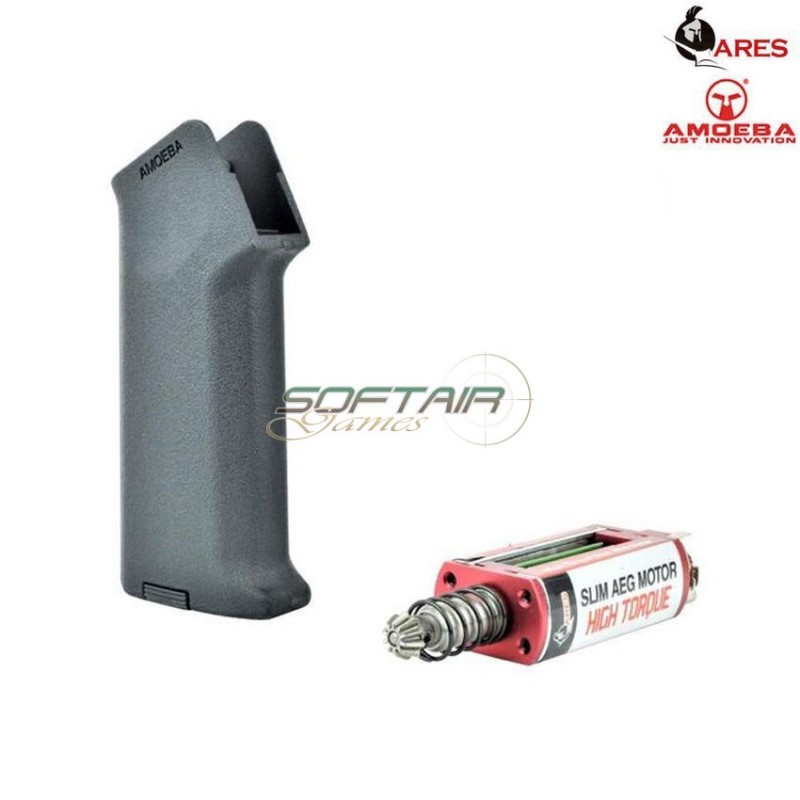 Realistic Serie Combo Set Impugnatura Black Slim + Motore Aeg Albero Lungo Slim High Torque Amoeba Ares (ar-pgm3-b) Realistic Serie Combo Set Impugnatura Black Slim + Motore Aeg Albero Lungo Slim High Torque Amoeba Ares (ar-pgm3-b)