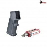 Realistic Serie Combo Set Impugnatura Black Slim + Motore Aeg Albero Lungo Slim High Torque Ares (ar-pgm1-b)