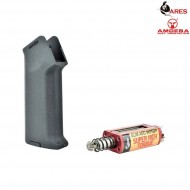 Realistic Serie Combo Set Impugnatura Black Slim + Motore Aeg Albero Lungo Slim Super High Torque Amoeba Ares (ar-pgm6-b)