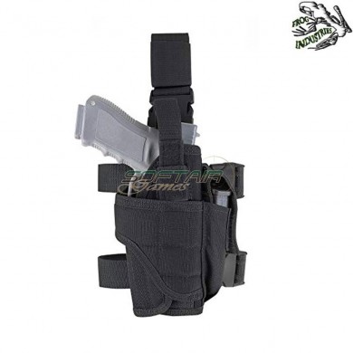 Leg Universal Holster Black Tornado For Right Hand Frog Industries® (fi-000227-bk)