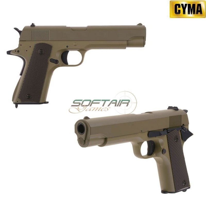 Pistola Elettrica M1911 Aep Tan Cyma (cm-019696)
