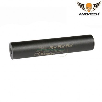 Silencer Covert Tactical Pro Pew Pew Pew Black 40mm X 250mm Amo-tech® (amt-019704-bk)