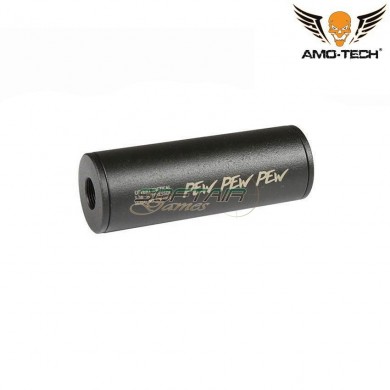 Silencer Covert Tactical Pro Pew Pew Pew Black 35mm X 100mm Amo-tech® (amt-019907-bk)