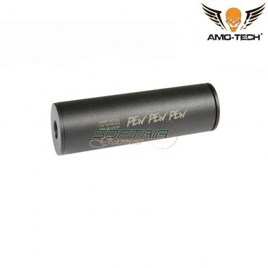 Silencer Covert Tactical Standard Pew Pew Pew Black 40mm X 100mm Amo-tech® (amt-019707-bk)